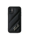 Kup Case Karl Lagerfeld KLHCN61PQDSMGK Apple iPhone 11 / XR Hardcase Diagonal Quilted Script schwarz/black - KLD2113 - {ean13} - Sklep Home Screen