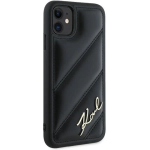 Kup Case Karl Lagerfeld KLHCN61PQDSMGK Apple iPhone 11 / XR Hardcase Diagonal Quilted Script schwarz/black - KLD2113 - {ean13} - Sklep Home Screen