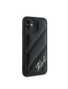 Kup Case Karl Lagerfeld KLHCN61PQDSMGK Apple iPhone 11 / XR Hardcase Diagonal Quilted Script schwarz/black - KLD2113 - {ean13} - Sklep Home Screen