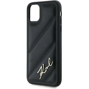 Kup Case Karl Lagerfeld KLHCN61PQDSMGK Apple iPhone 11 / XR Hardcase Diagonal Quilted Script schwarz/black - KLD2113 - {ean13} - Sklep Home Screen