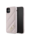 Kup Etui Karl Lagerfeld KLHCN61PQDSMGP Apple iPhone 11 / XR hardcase Diagonal Quilted Script roz/roz - KLD2114 - {ean13} - Sklep Home Screen
