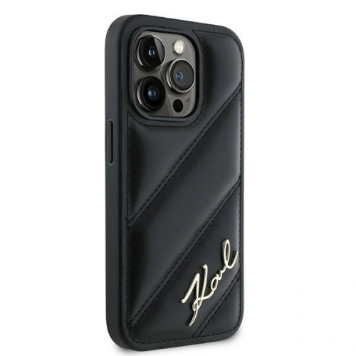 Kup Etui Karl Lagerfeld KLHCP13XPQDSMGK Apple iPhone 13 Pro Max hardcase Diagonal Quilted Script černý/black - KLD2117 - {ean13} - Sklep Home Screen