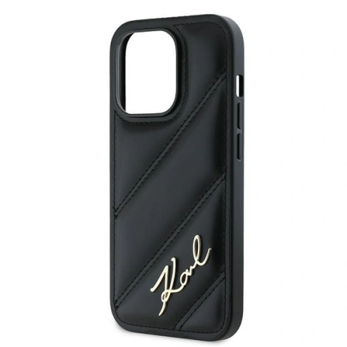 Kup Etui Karl Lagerfeld KLHCP13XPQDSMGK Apple iPhone 13 Pro Max hardcase Diagonal Quilted Script černý/black - KLD2117 - {ean13} - Sklep Home Screen