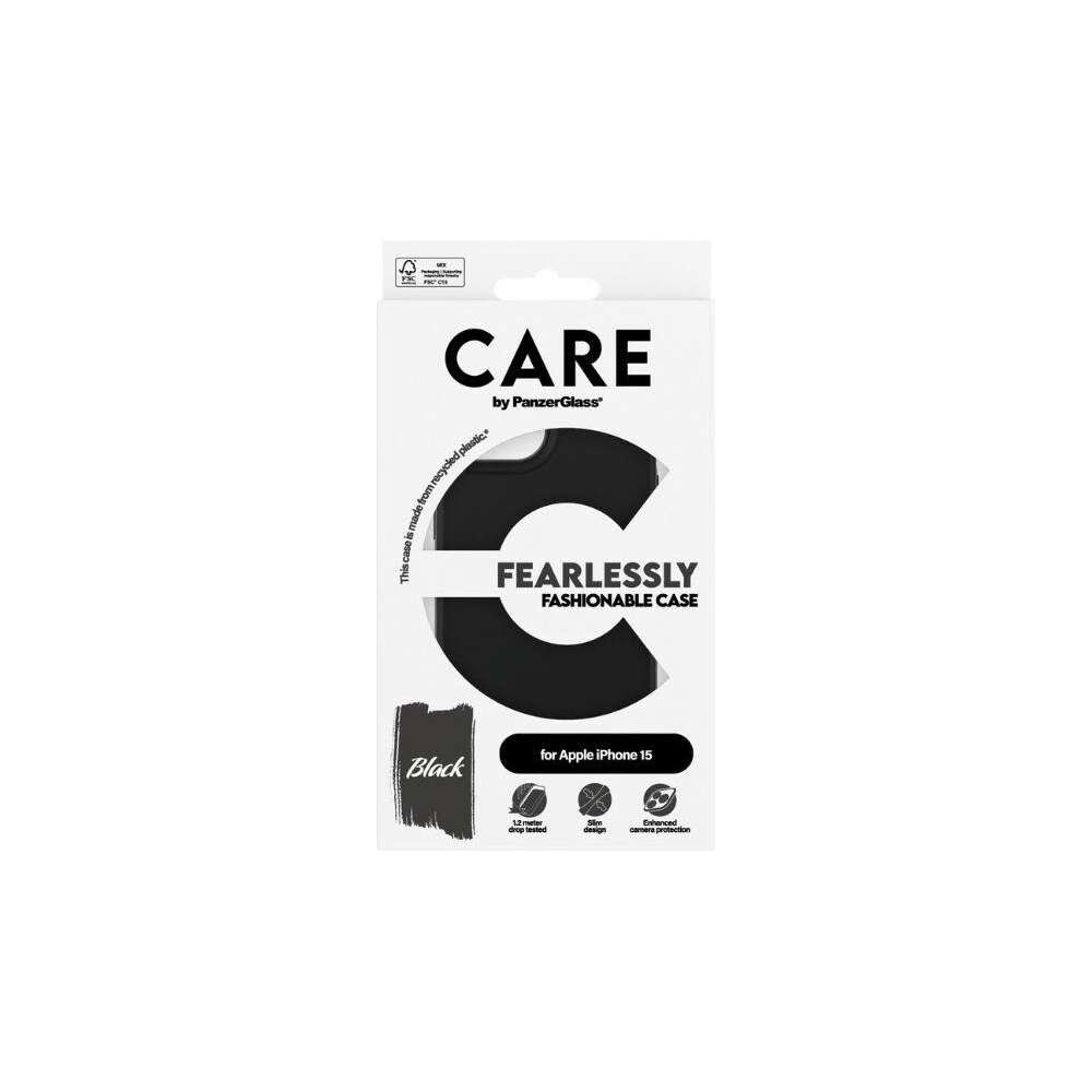 Etui CARE by PanzerGlass Fearlessly Fashionable Case Apple iPhone 15/14/13 czarny/black