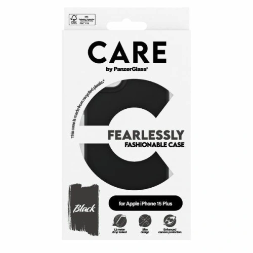 Buy CARE by PanzerGlass Fearlessly Fashionable Case Apple iPhone 15 Plus / 14 Plus black - PZG655 - {ean13} - Home Screen Store Europe