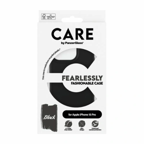 Kup Etui CARE by PanzerGlass Carcasă Fără Frică și la Modă Apple iPhone 15 Pro negru/black - PZG656 - {ean13} - Sklep Home Screen
