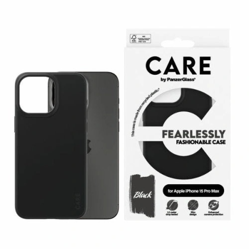 Kup Case CARE von PanzerGlass Furchtlos modisches Case Apple iPhone 15 Pro Max schwarz/black - PZG657 - {ean13} - Sklep Home Screen