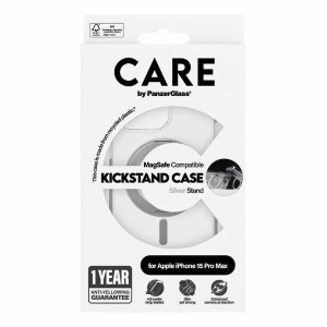 Kup Etui CARE by PanzerGlass Kickstand Case Apple iPhone 15 Plus / 14 Plus MagSafe srebrny/silver - PZG659 - {ean13} - Sklep Home Screen