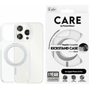 Kup Etui CARE by PanzerGlass Kickstand Case Apple iPhone 15 Pro MagSafe srebrny/silver - PZG660 - {ean13} - Sklep Home Screen