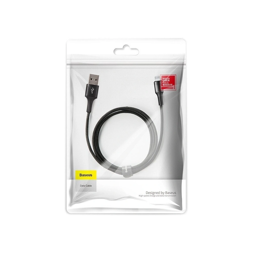 Kabel lightning z podświetleniem LED Baseus Halo 1.5A 2m (czarny)