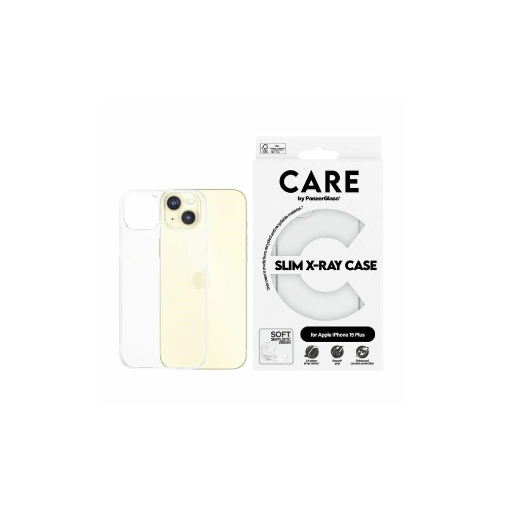Etui CARE by PanzerGlass Slim X-Ray Case Apple iPhone 15 Plus / 14 Plus przezroczysty/transparent