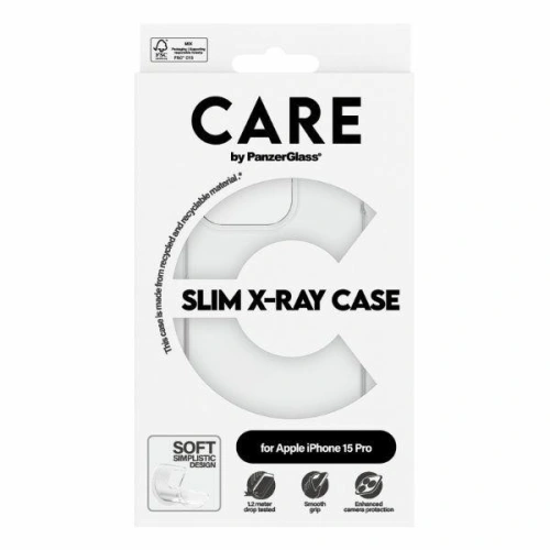 Kup Case CARE von PanzerGlass Slim X-Ray Case Apple iPhone 15 Pro transparent/ durchsichtig - PZG664 - {ean13} - Sklep Home Screen