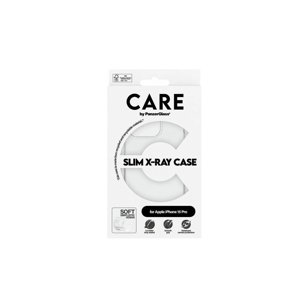 Etui CARE by PanzerGlass Slim X-Ray Case Apple iPhone 15 Pro przezroczysty/transparent