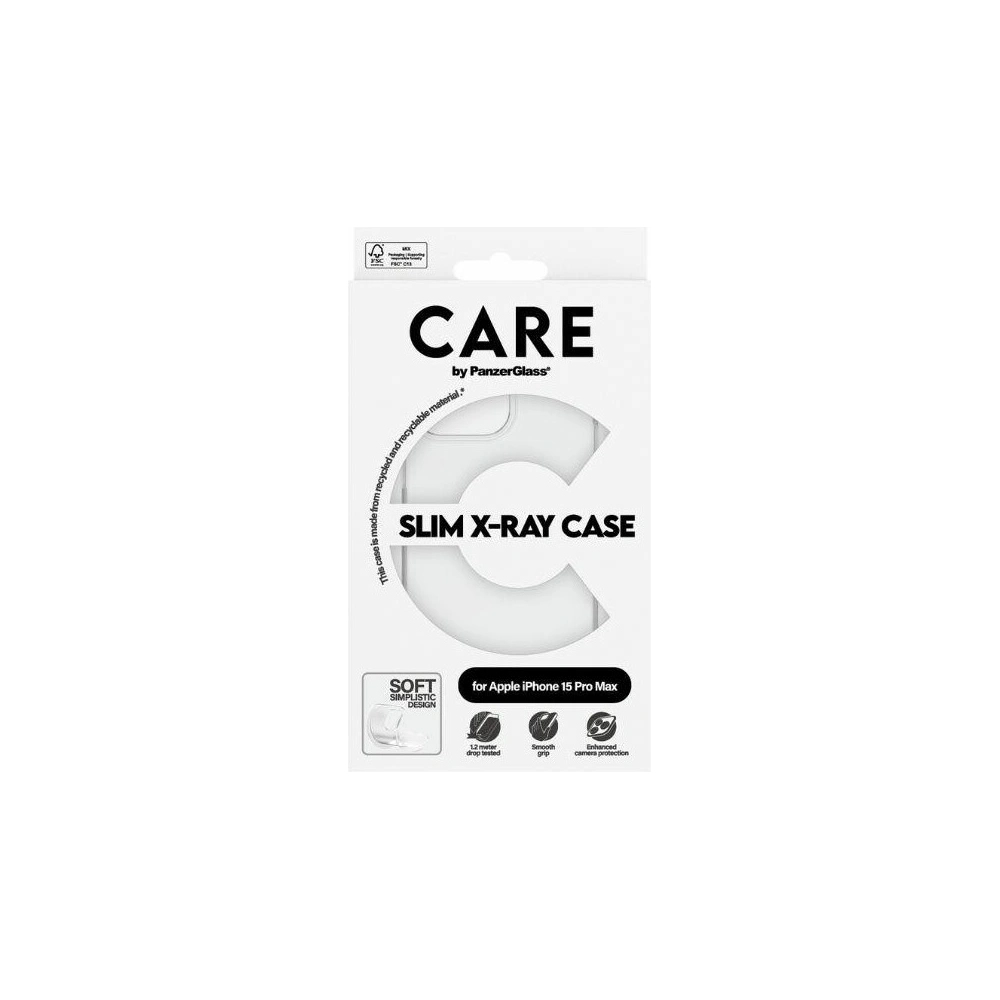 Etui CARE by PanzerGlass Slim X-Ray Case Apple iPhone 15 Pro Max przezroczysty/transparent