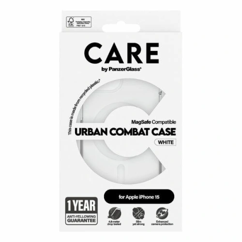 Kup Etui CARE od PanzerGlass Urban Combat Case Apple iPhone 15/14/13 MagSafe bílý/white - PZG667 - {ean13} - Sklep Home Screen