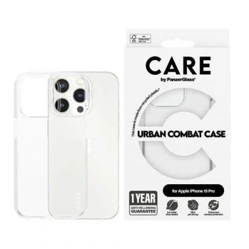 Kup Etui CARE od PanzerGlass Urban Combat Case Apple iPhone 15 Pro průhledný/transparentní - PZG672 - {ean13} - Sklep Home Screen