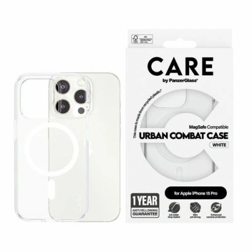 Kup Etui CARE od PanzerGlass Urban Combat Case Apple iPhone 15 Pro MagSafe bílý/white - PZG673 - {ean13} - Sklep Home Screen