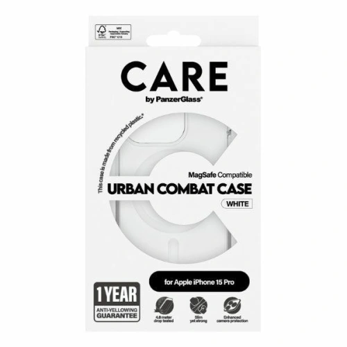 Kup Etui CARE od PanzerGlass Urban Combat Case Apple iPhone 15 Pro MagSafe bílý/white - PZG673 - {ean13} - Sklep Home Screen