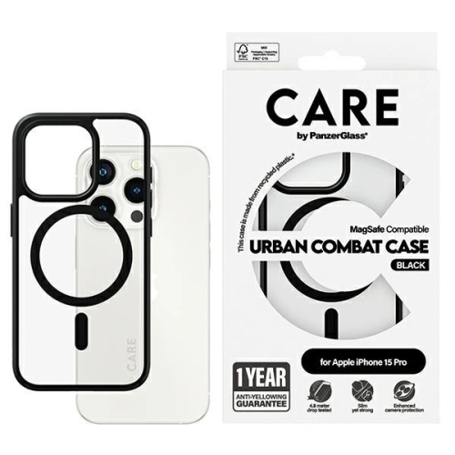 Kup Etui CARE by PanzerGlass Urban Combat Case Apple iPhone 15 Pro MagSafe negru/black - PZG674 - {ean13} - Sklep Home Screen