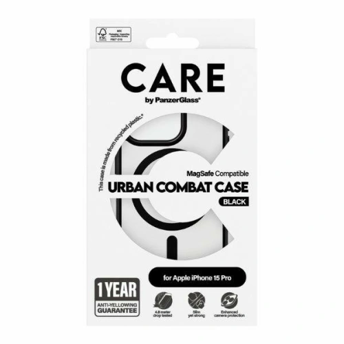 Kup Etui CARE by PanzerGlass Urban Combat Case Apple iPhone 15 Pro MagSafe negru/black - PZG674 - {ean13} - Sklep Home Screen