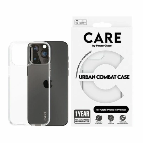 Buy CARE by PanzerGlass Urban Combat Case Apple iPhone 15 Pro Max transparent - PZG675 - {ean13} - Home Screen Store Europe