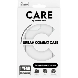 Etui CARE by PanzerGlass Urban Combat Case Apple iPhone 15 Pro Max przezroczysty/transparent