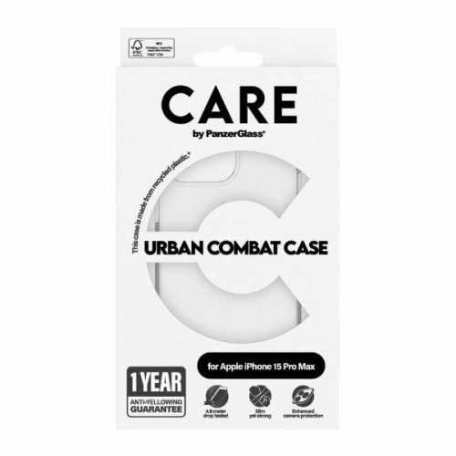 Buy CARE by PanzerGlass Urban Combat Case Apple iPhone 15 Pro Max transparent - PZG675 - {ean13} - Home Screen Store Europe