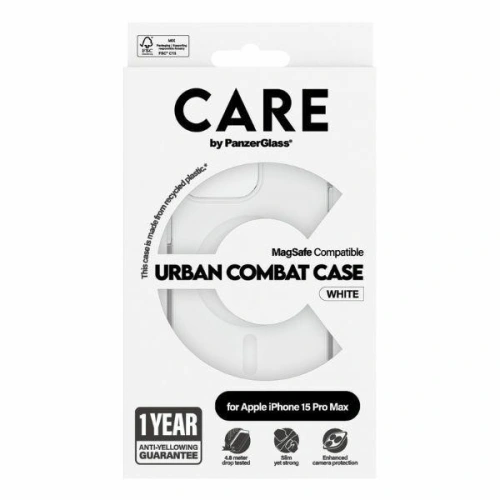 Kup Etui CARE by PanzerGlass Urban Combat Case Apple iPhone 15 Pro Max MagSafe biały/white - PZG676 - {ean13} - Sklep Home Screen