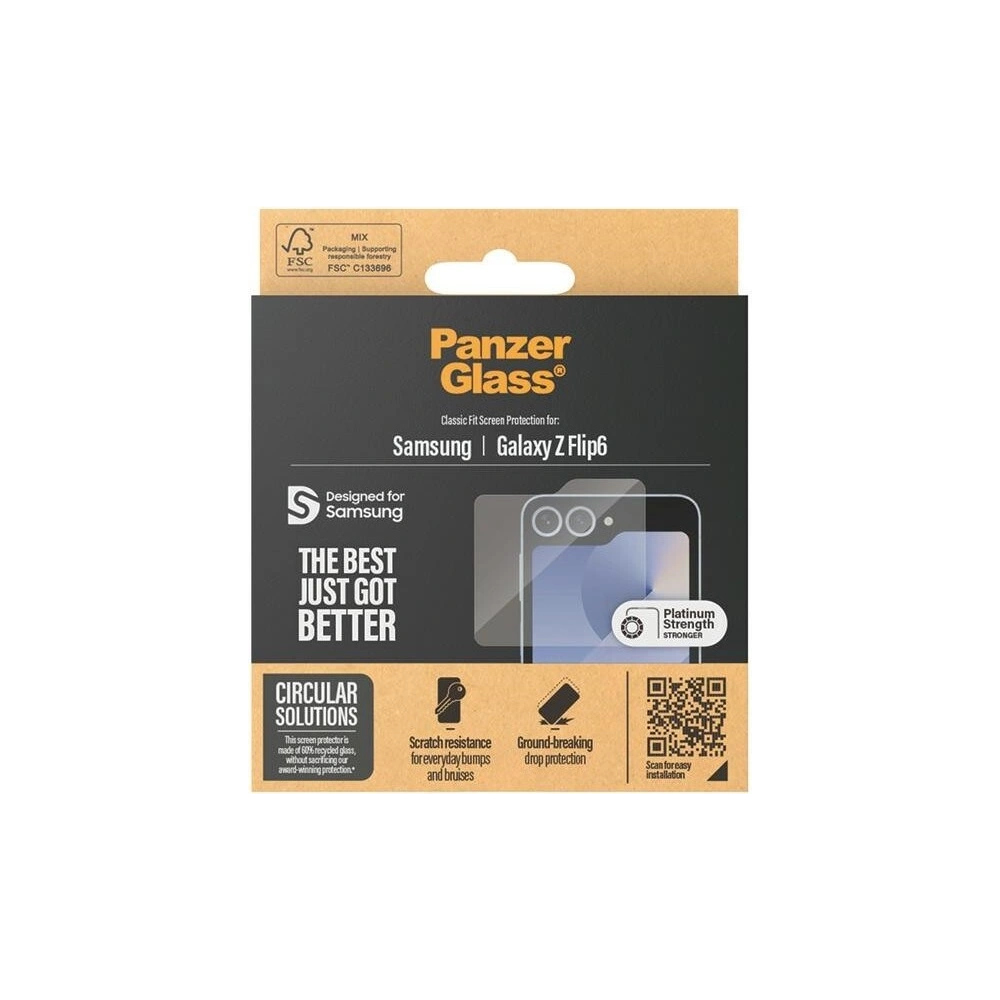 Szkło hartowane PanzerGlass Classic Fit Samsung Galaxy Z Flip6 / 7 FE Screen Protection