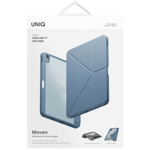Kup Etui UNIQ Moven Apple iPad Air 10.9 2020/2022 (4. i 5. generacji) / iPad Air 11 2024 (6. generacji) niebieski/stone blue - UNIQ1177 - {ean13} - Sklep Home Screen