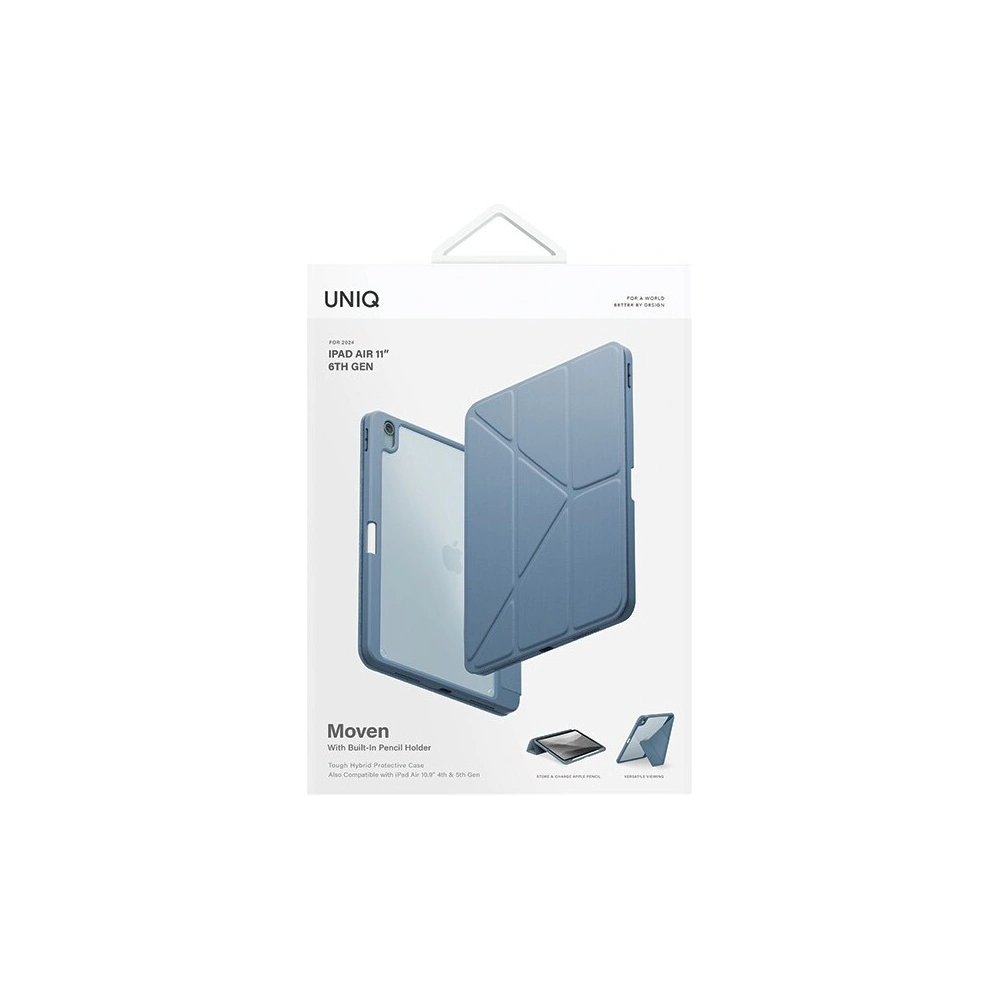 Etui UNIQ Moven Apple iPad Air 10.9 2020/2022 (4. i 5. generacji) / iPad Air 11 2024 (6. generacji) niebieski/stone blue