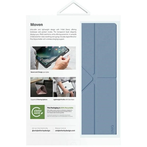 Kup Etui UNIQ Moven Apple iPad Air 10.9 2020/2022 (4. i 5. generacji) / iPad Air 11 2024 (6. generacji) niebieski/stone blue - UNIQ1177 - {ean13} - Sklep Home Screen