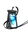 Uniwersalne podwójne etui wodoodporne 6.7" USAMS IP68 czarny/black