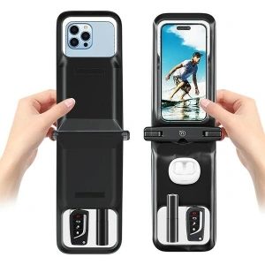 Kup Uniwersalne podwójne etui wodoodporne 6.7" USAMS IP68 czarny/black - USA1139 - {ean13} - Sklep Home Screen