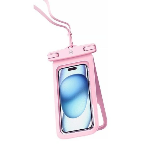 Buy Universal double waterproof case 6.7" USAMS IP68 pink - USA1140 - {ean13} - Home Screen Store Europe