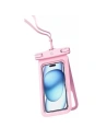 Univerzális vízálló dupla tok 6.7" USAMS IP68 rózsaszín/pink