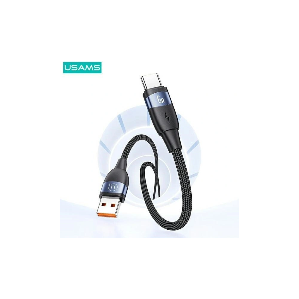 Kabel USAMS U85 USB-A / USB-C 6A 2m Fast Charging czarny/black