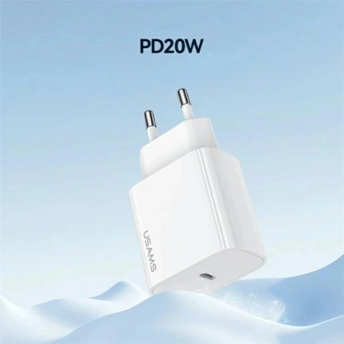 Kup Ładowarka sieciowa USAMS CC226 T65 PD 20W Fast Charging + kabel USB-C / USB-C 60W biały/white - USA1144 - {ean13} - Sklep Home Screen