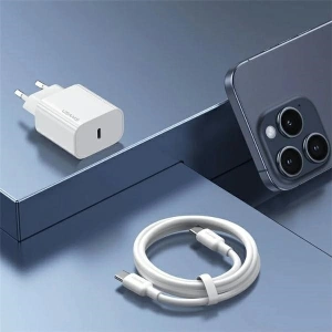 Kup Ładowarka sieciowa USAMS CC226 T65 PD 20W Fast Charging + kabel USB-C / USB-C 60W biały/white - USA1144 - {ean13} - Sklep Home Screen