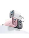 USAMS CC229 Netzladegerät USB-A, USB-C 30W GaN Schnellladung XC-Serie schwarz