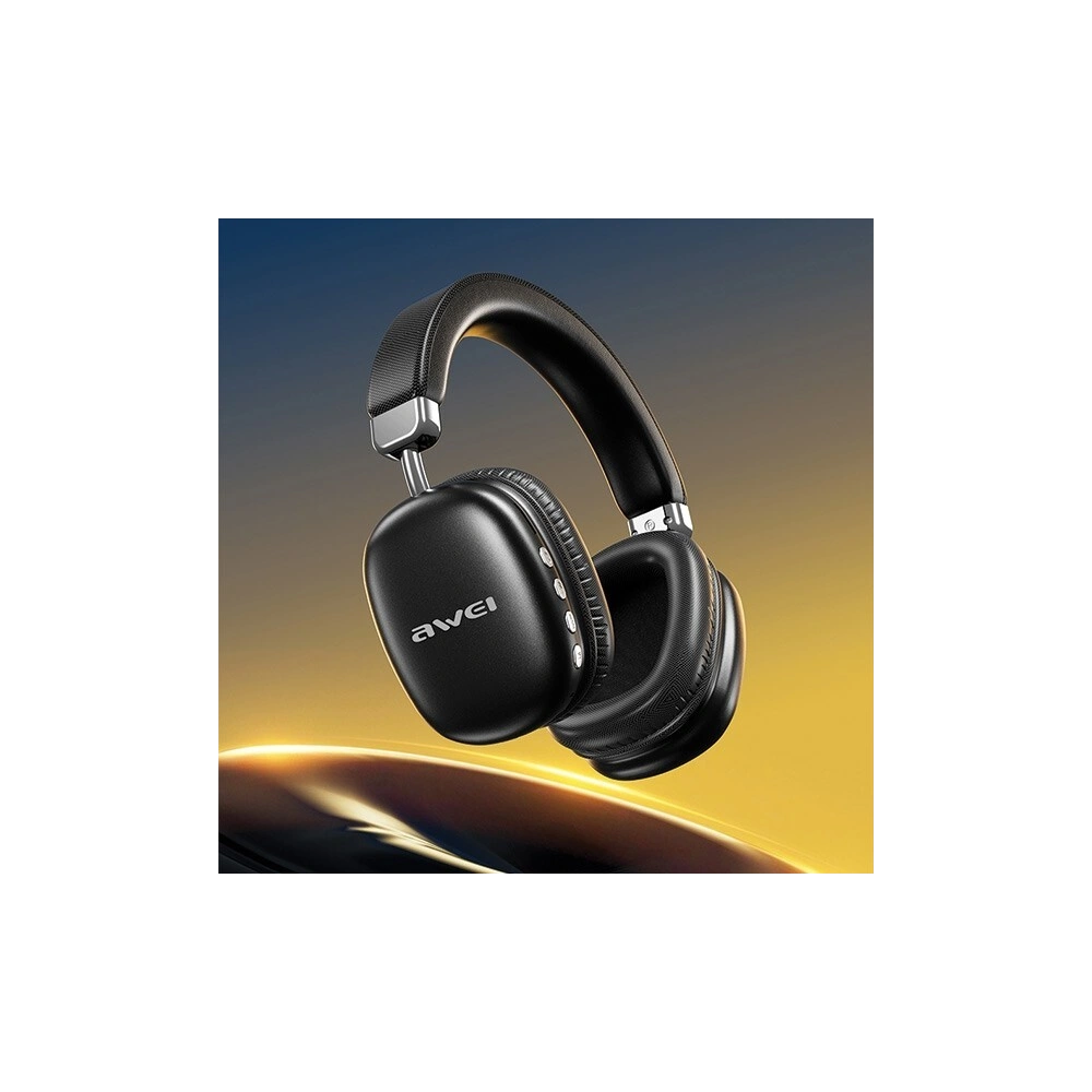 Słuchawki bezprzewodowe nauszne AWEI AT7 Bluetooth czarny/black