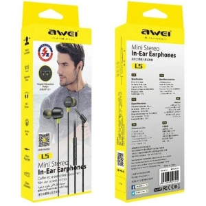 Kup Căști in-ear AWEI L5 jack de 3,5mm negru. - AWEI211 - {ean13} - Sklep Home Screen