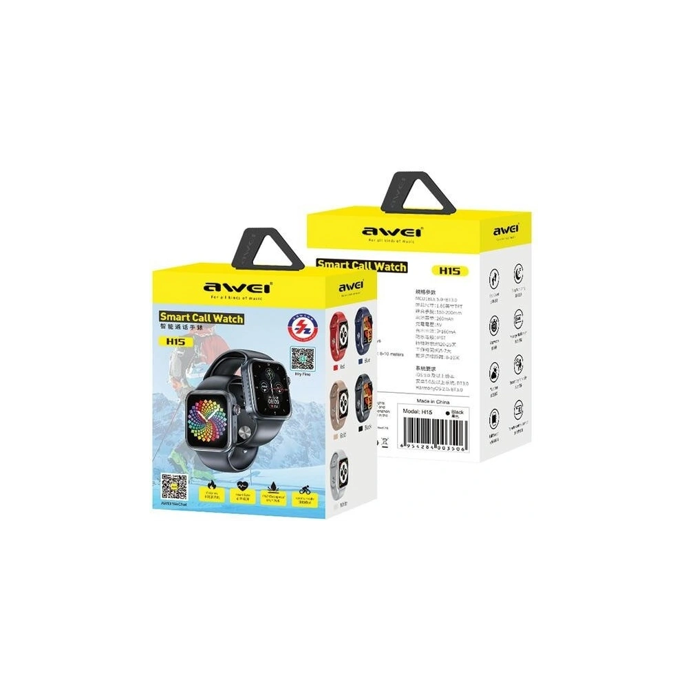 Smartwatch AWEI H15 czarny/black