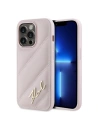 Kup Etui Karl Lagerfeld KLHCP14LPQDSMGP Apple iPhone 14 Pro hardcase Diagonal Quilted Script roz/pink - KLD2119 - {ean13} - Sklep Home Screen