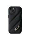 Kup Etui Karl Lagerfeld KLHCP14SPQDSMGK Apple iPhone 14 / 15 / 13 hardcase Diagonal Quilted Script černý/black - KLD2120 - {ean13} - Sklep Home Screen