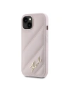 Kup Etui Karl Lagerfeld KLHCP14SPQDSMGP Apple iPhone 14 / 15 / 13 hardcase Diagonal Quilted Script růžový/pink - KLD2121 - {ean13} - Sklep Home Screen