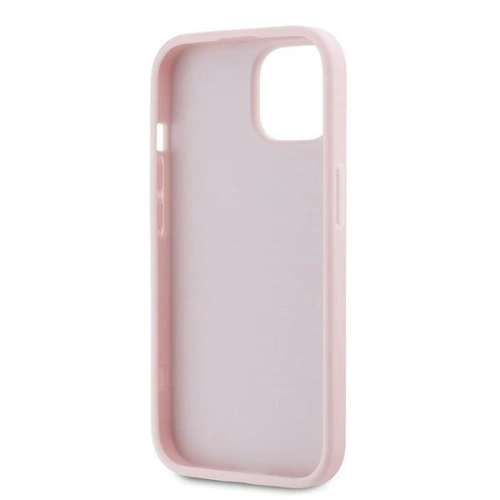Kup Etui Karl Lagerfeld KLHCP14SPQDSMGP Apple iPhone 14 / 15 / 13 hardcase Diagonal Quilted Script różowy/pink - KLD2121 - {ean13} - Sklep Home Screen