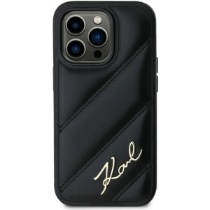 Kup Etui Karl Lagerfeld KLHCP14XPQDSMGK Apple iPhone 14 Pro Max hardcase Diagonal Quilted Script černý/black - KLD2122 - {ean13} - Sklep Home Screen