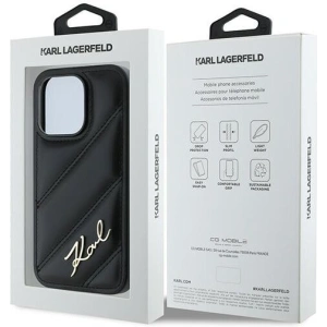 Kup Etui Karl Lagerfeld KLHCP14XPQDSMGK Apple iPhone 14 Pro Max hardcase Diagonal Quilted Script černý/black - KLD2122 - {ean13} - Sklep Home Screen