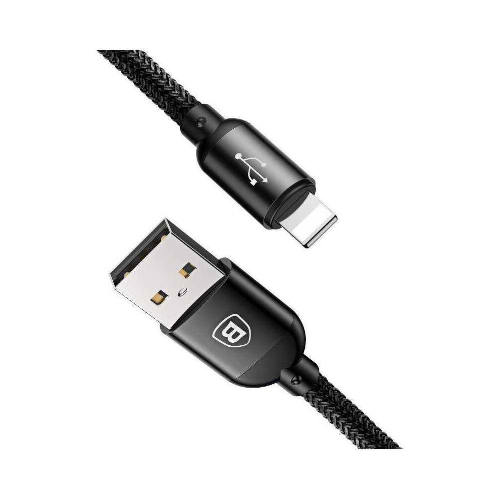 Kabel USB Baseus 3w1 USB-C / Lightning / Micro 3,5A 0,3m (czarny)